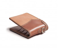 Flat Head Wild Child Leather & Cordovan Wallet - Tan - Image 2